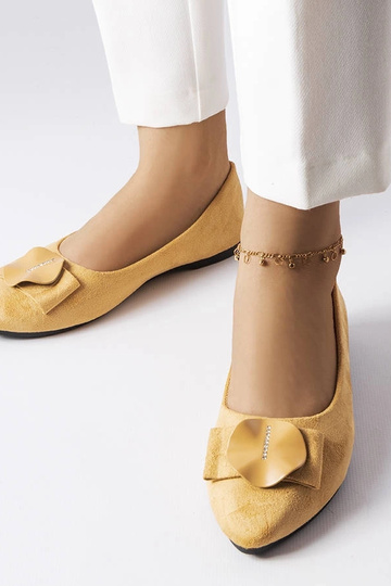 Bailarinas beige decoradas con circonitas Rémy 2