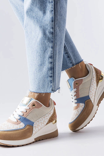 Zapatillas Mireault beige y azul