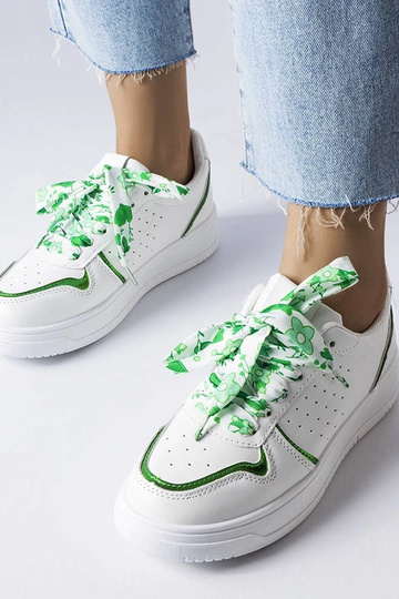 Zapatillas blancas con lazo Pryor