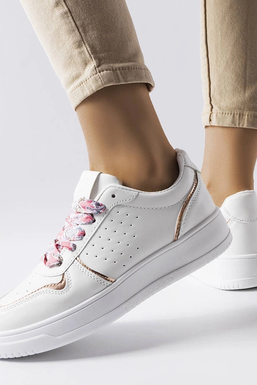 Zapatillas blancas con lazo Pryor