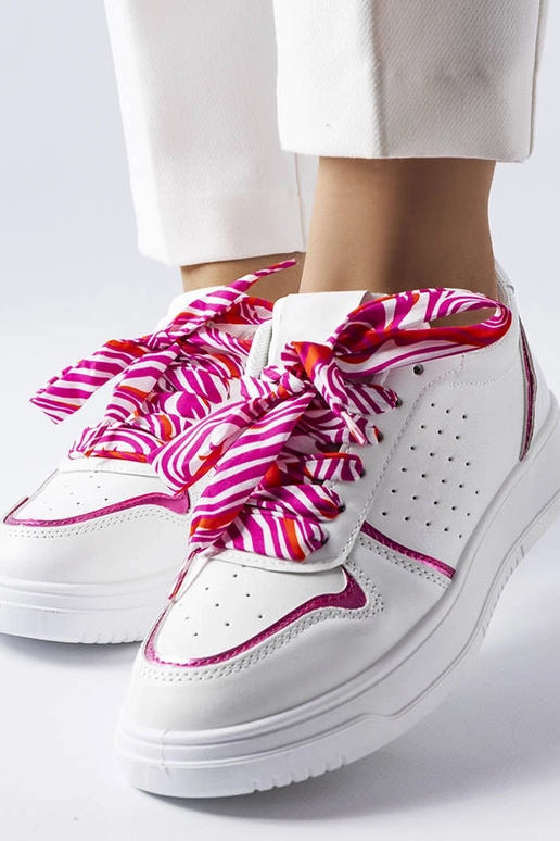 Zapatillas blancas con lazo Pryor