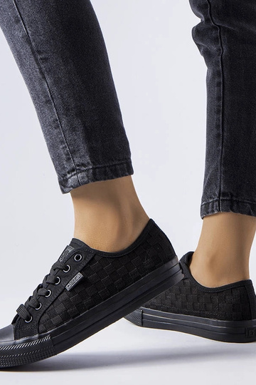 Zapatillas negras de malla Big Star LL274072 2