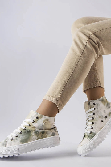 Zapatillas deportivas con estampado de estrellas verdes Big Star LL274047 2