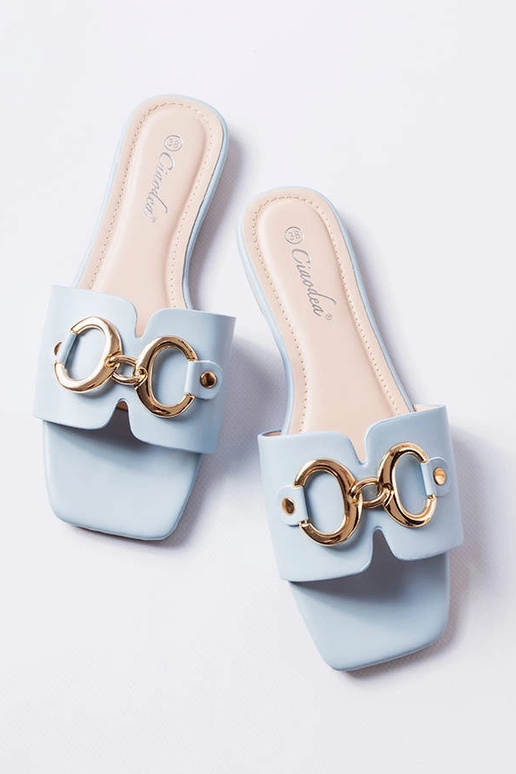 Zapatillas elegantes azules con... Zapatillas elegantes azules con...