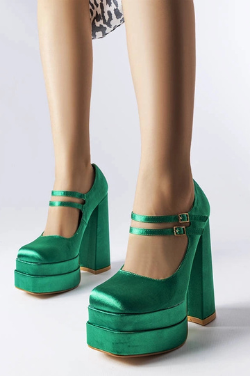 Zapatos de tacón alto color verde Gabriel 2