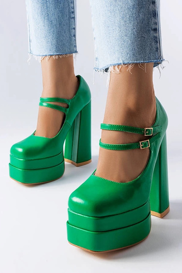 Zapatos de tacón alto Chouinard de color verde