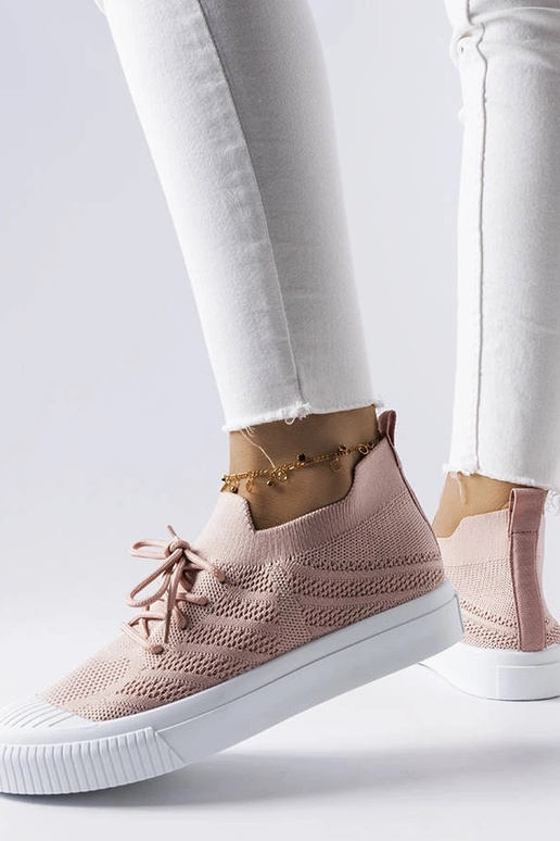 Zapatos rosas de material elástico,... Zapatos rosas de material elástico,...