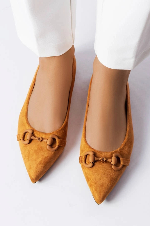 Bailarinas marrones de punta...