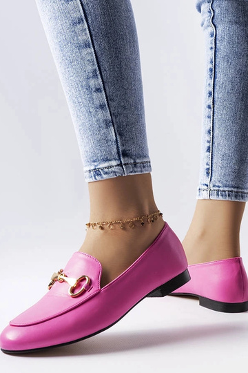 Mocasines rosas con hebilla... 2