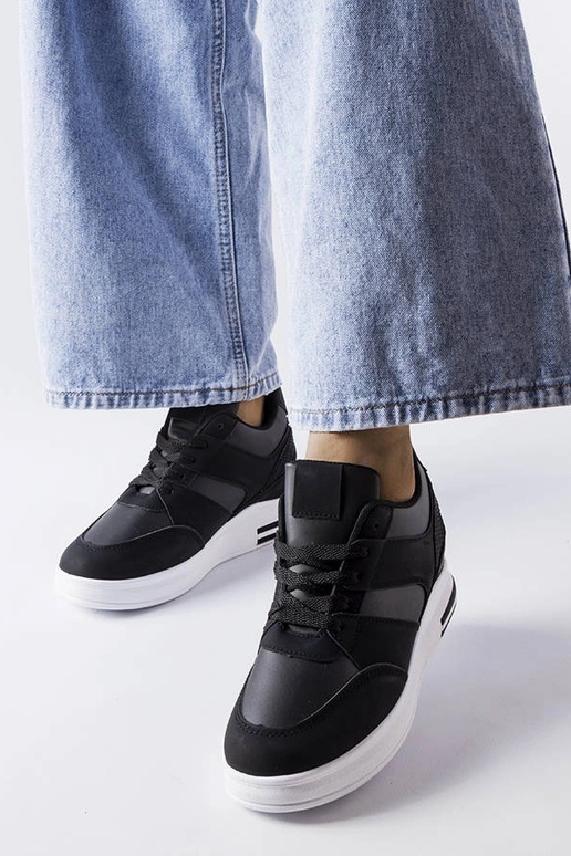 Zapatillas de cuña CinqMars negras