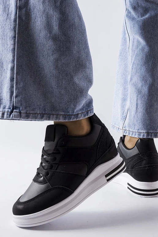 Zapatillas de cuña CinqMars negras