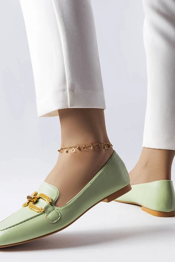 Mocasines verdes con hebilla Rousseau 2