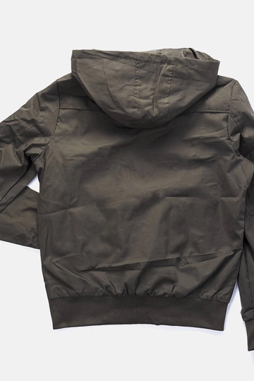 Chaqueta cortavientos con capucha Brault para hombre, color verde 2
