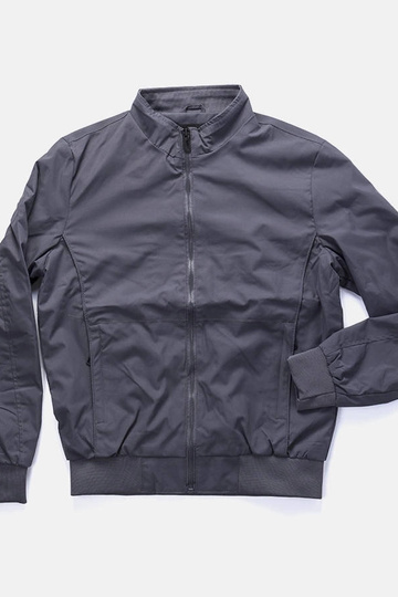 Chaqueta de cuello alto para hombre gris Desroches