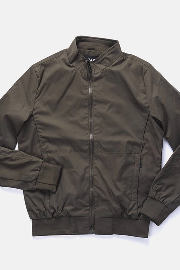 Chaqueta de cuello alto para hombre de color verde Desroches
