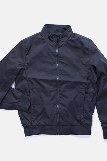 Chaqueta de cuello alto para hombre en azul marino de Desroches