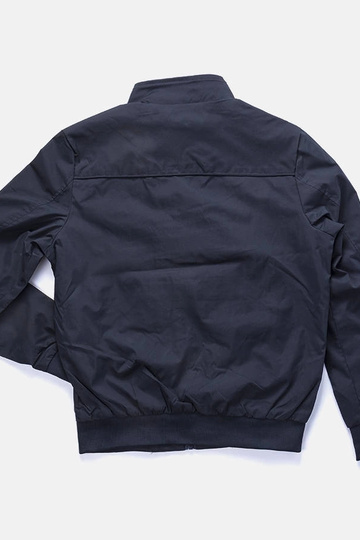 Chaqueta de cuello alto para hombre en azul marino de Desroches 2