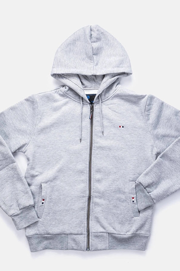 Sudadera con capucha gris...