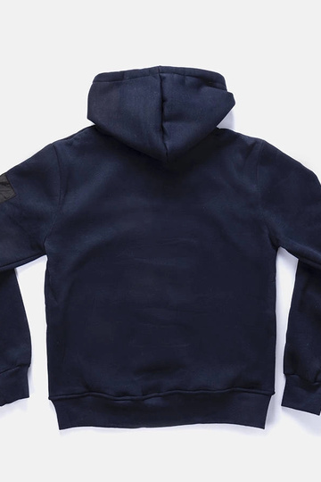 Sudadera con capucha azul marino para hombre Labrosse 2