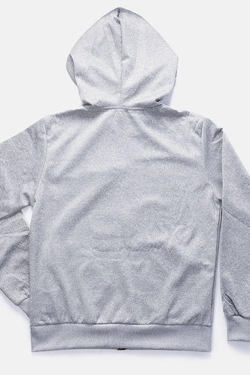 Sudadera con capucha gris claro para hombre de Curtis 2
