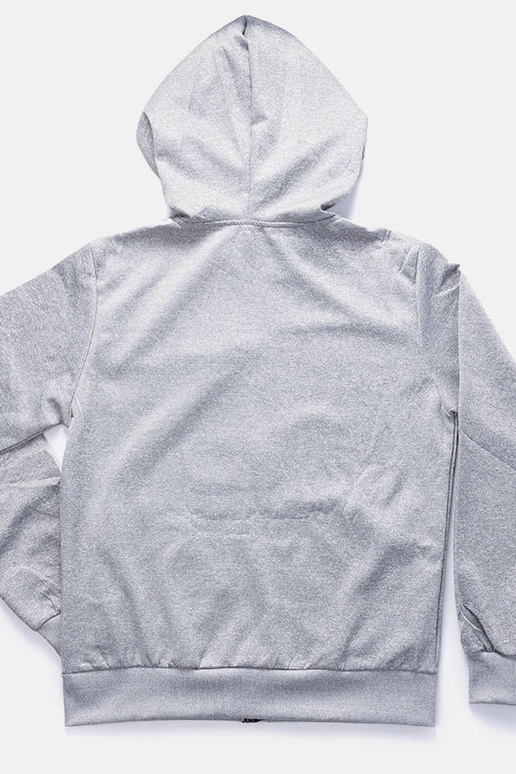 Sudadera con capucha gris claro para...