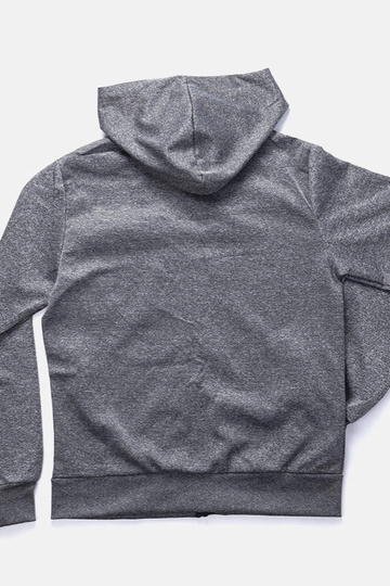 Sudadera con capucha gris oscuro para hombre de Curtis 2