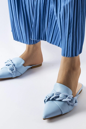 Chanclas con cadena Patenaude en color azul