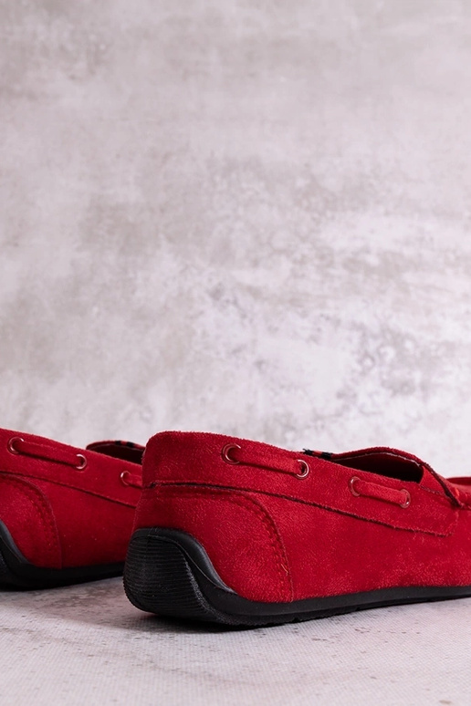 Mocasines masculinos rojos, "Nashville"