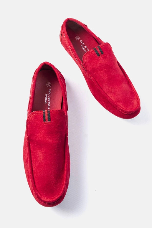 Mocasines masculinos rojos, "Nashville"
