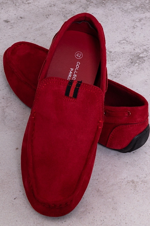 Mocasines masculinos rojos, "Nashville"