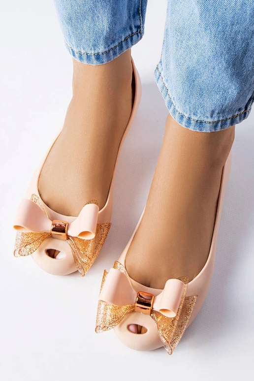 Bailarinas Melissa beige con lazo Jerome Bailarinas Melissa beige con lazo Jerome