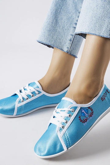 Zapatillas Woodstock azules para mujer 2