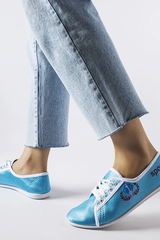 Zapatillas Woodstock azules para mujer