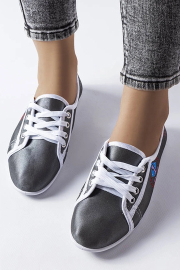 Zapatillas Woodstock grises para mujer 2