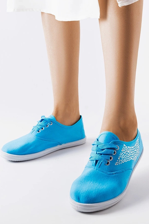 Zapatillas azules con pedrería Godfrey