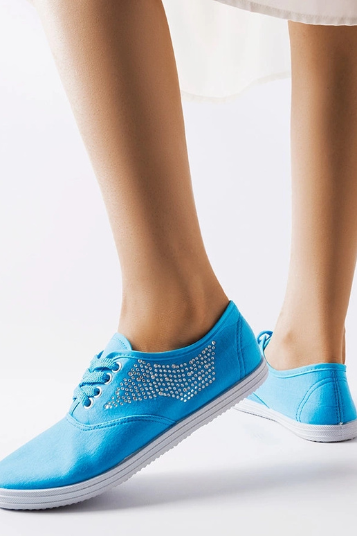 Zapatillas azules con pedrería Godfrey