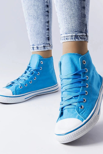 Zapatillas altas azules de Alaine 2