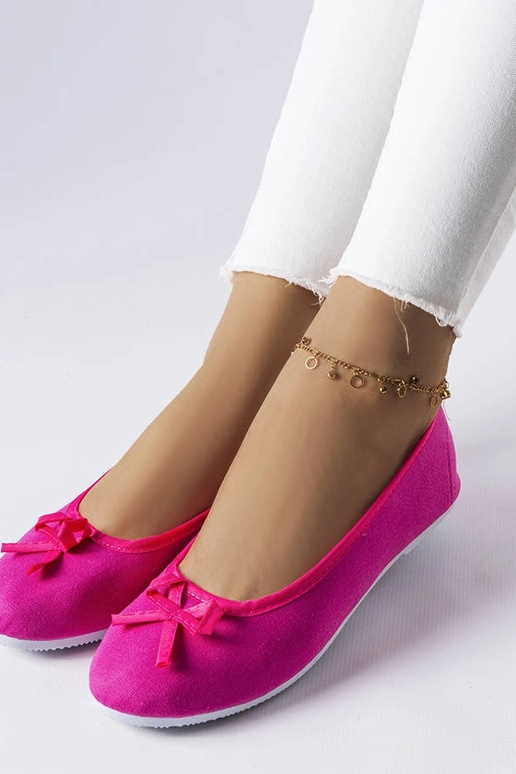 Bailarinas de tela rosa Gendron Bailarinas de tela rosa Gendron