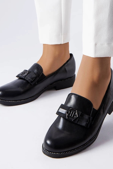Mocasines decorativos negros Tanguy