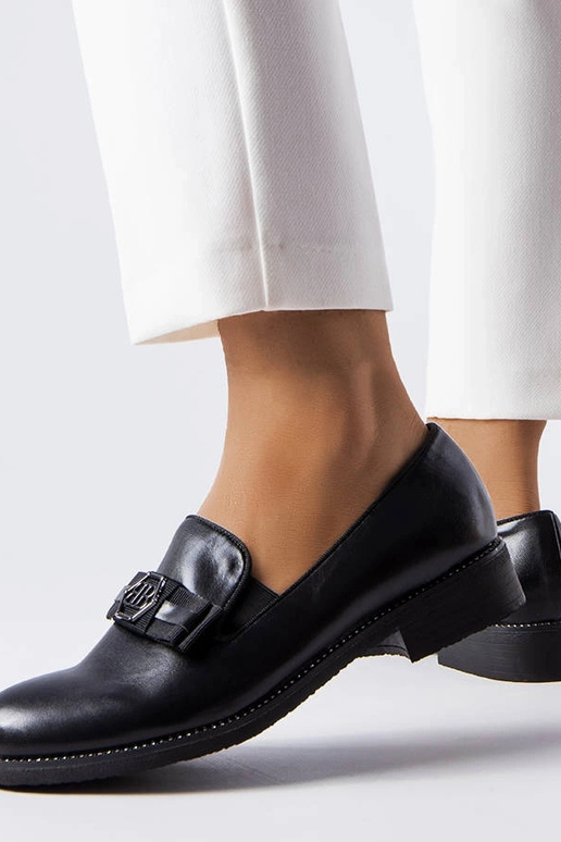 Mocasines decorativos negros Tanguy