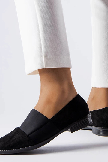 Zapatos planos Stoney negros 2