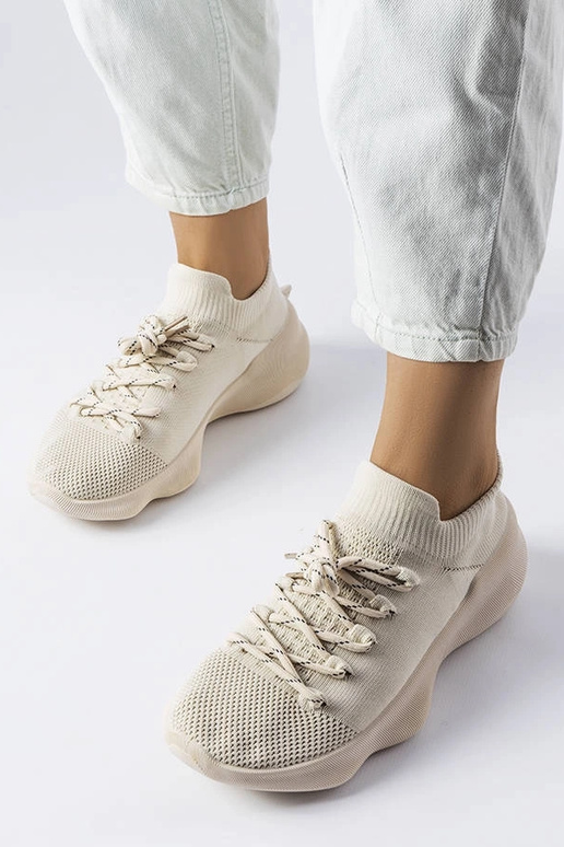 Zapatillas deportivas mujer Côté beige