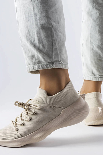 Zapatillas deportivas mujer Côté beige 2