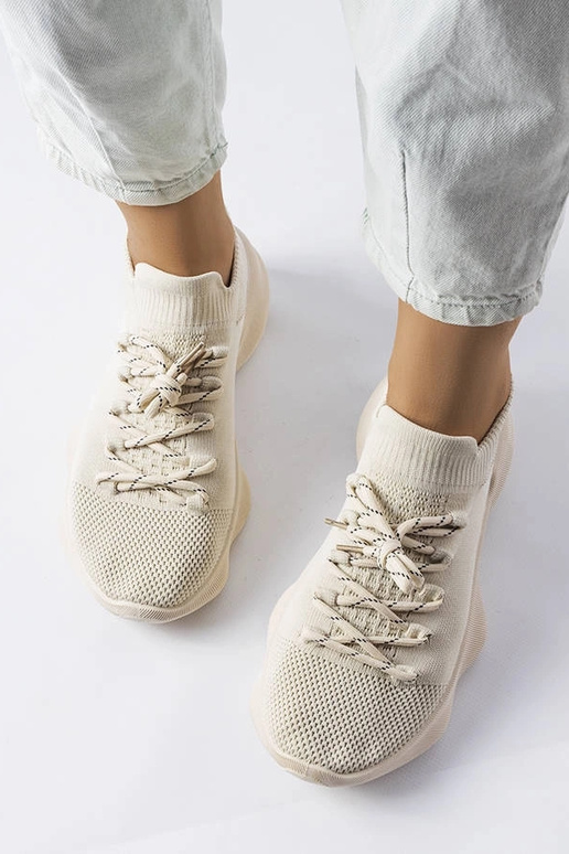 Zapatillas deportivas mujer Côté beige