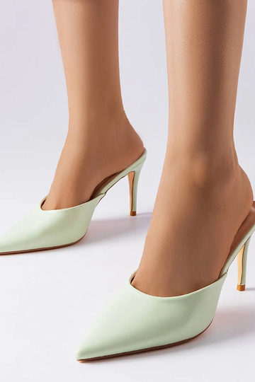 Mules de tacón alto Green Drainer