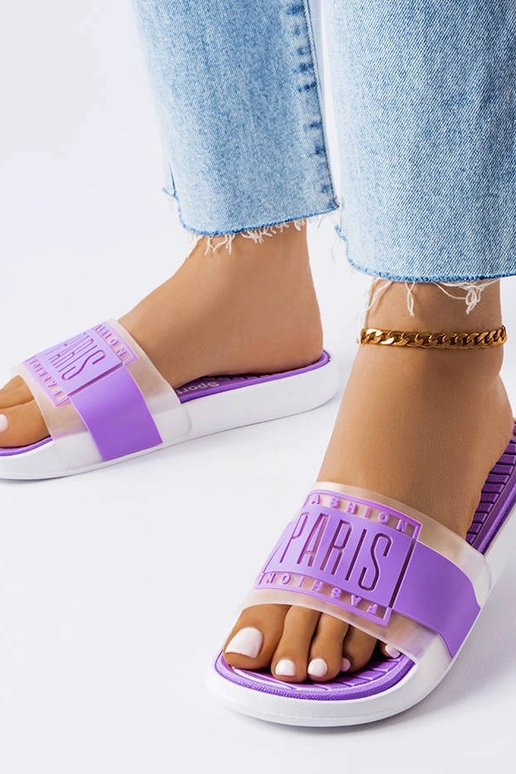 Zapatillas de goma moradas Paris