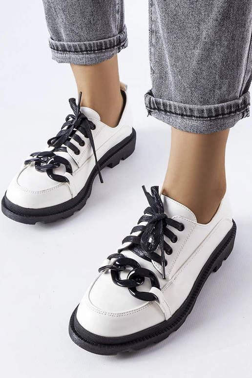 Zapatos de cadena blanca Allain