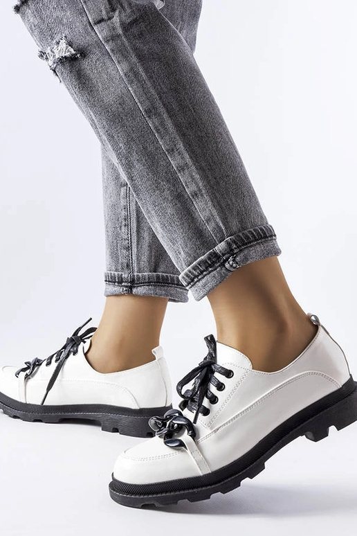 Zapatos de cadena blanca Allain