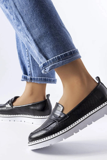 Botas negras perforadas de... 2