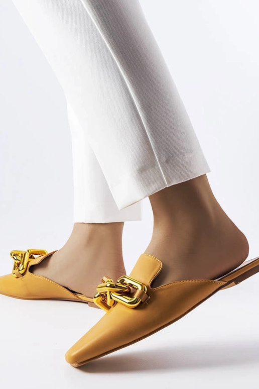 Chanclas de cadena de nogal marrón